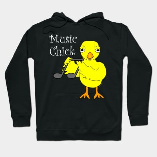 Music Chick Text Hoodie